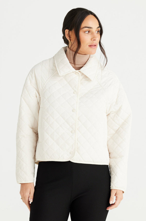 Brave + True | Ainsley Puffer Jacket  | Oyster
