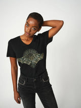 Mos Mosh | Nadine Deco T-shirt | Black
