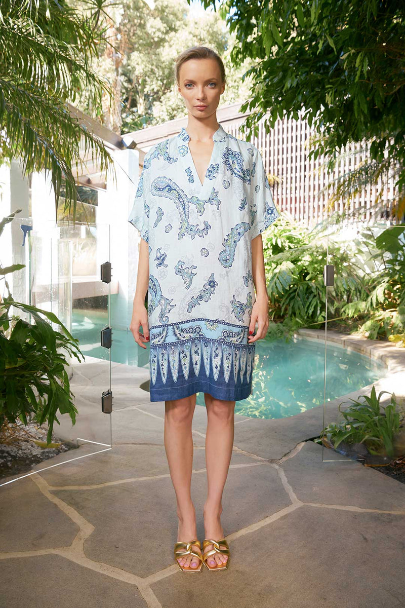 The Dreamer Label | Lucia Woodstock Dress | Ocean