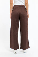 365 Days | Perry Linen Drawcord Pant | Chocolate