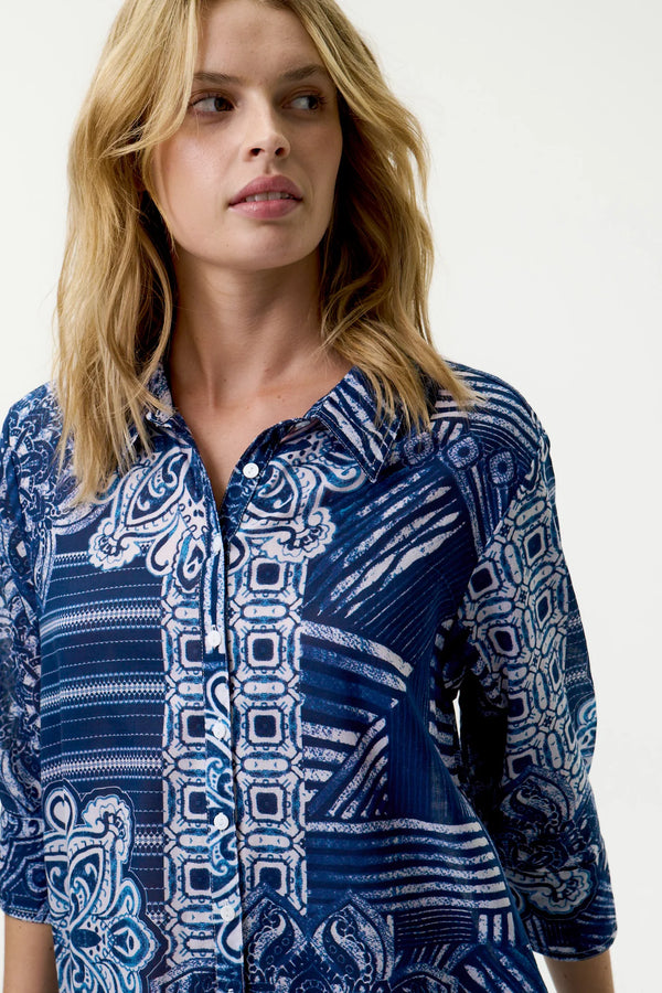 oneseason | Daisy | Mandala | Navy