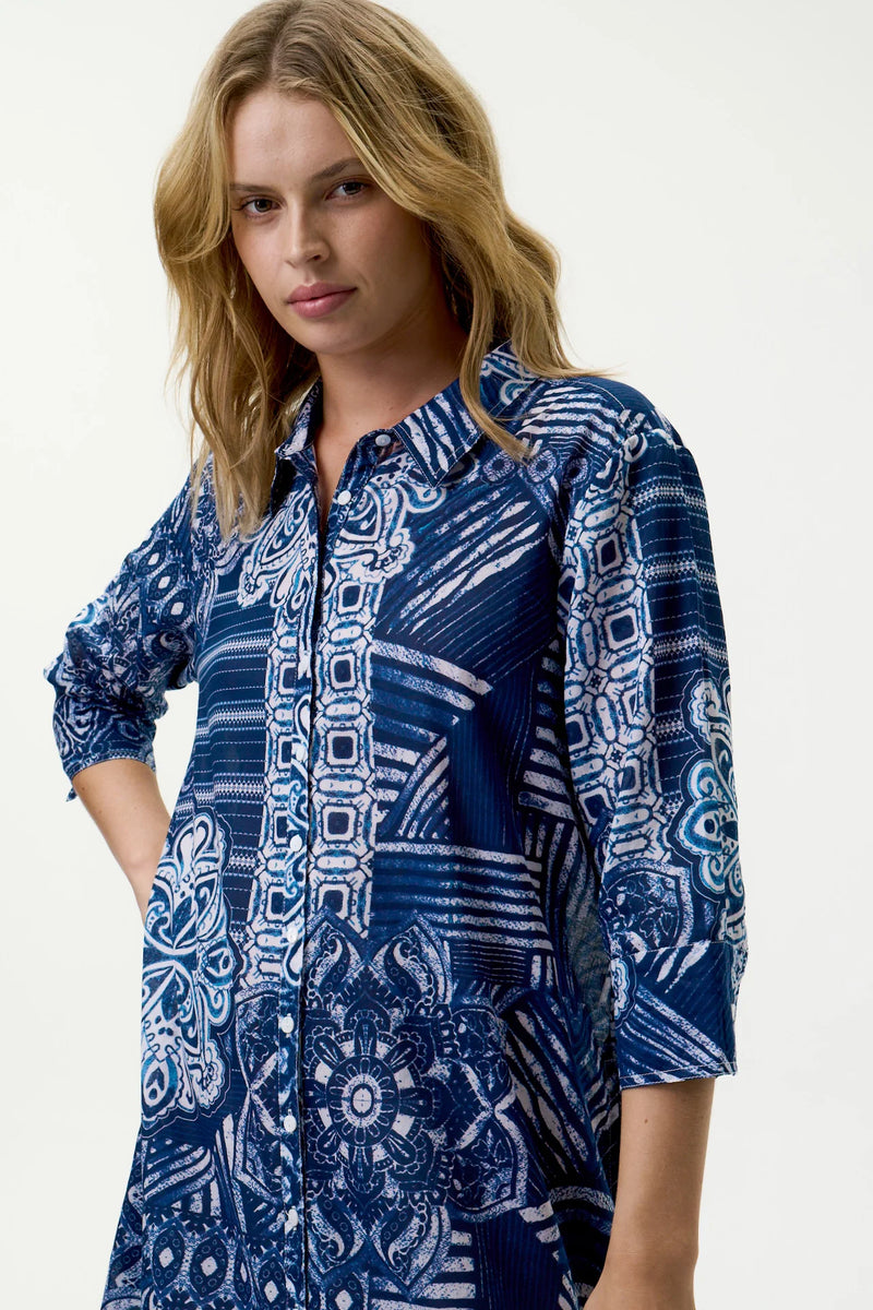 oneseason | Daisy | Mandala | Navy