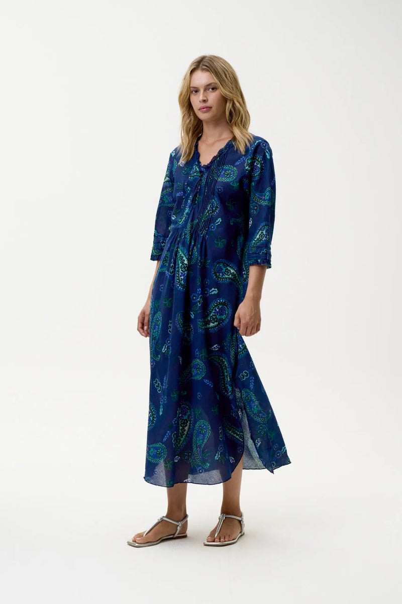 oneseason | Hanalei Bay | Long Poppy | Navy Paisley