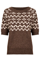 eb+ive | Maasai Knit Top | Cocoa/Dune