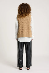 eb+ive | Liora Knit Vest | Mocha