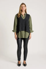 eb+ive | Liora Knit Vest | Char