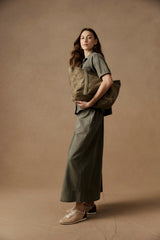 eb+ive | Bodhi Denim Skirt | Olive