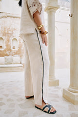 eb+ive | Maris Splice Pant | Tusk / Black
