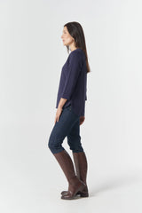Goondiwindi Cotton | Classic Cotton 3/4 Sleeve Tee | Navy
