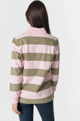Goondiwindi | Zip Cotton Rugby | Pink A Boo/Sage