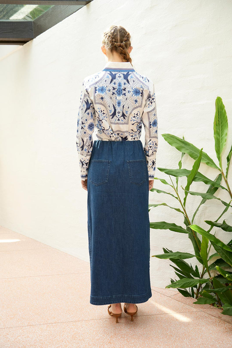 The Dreamer Label | River Bird Shirt | White