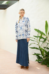 The Dreamer Label | River Bird Shirt | White