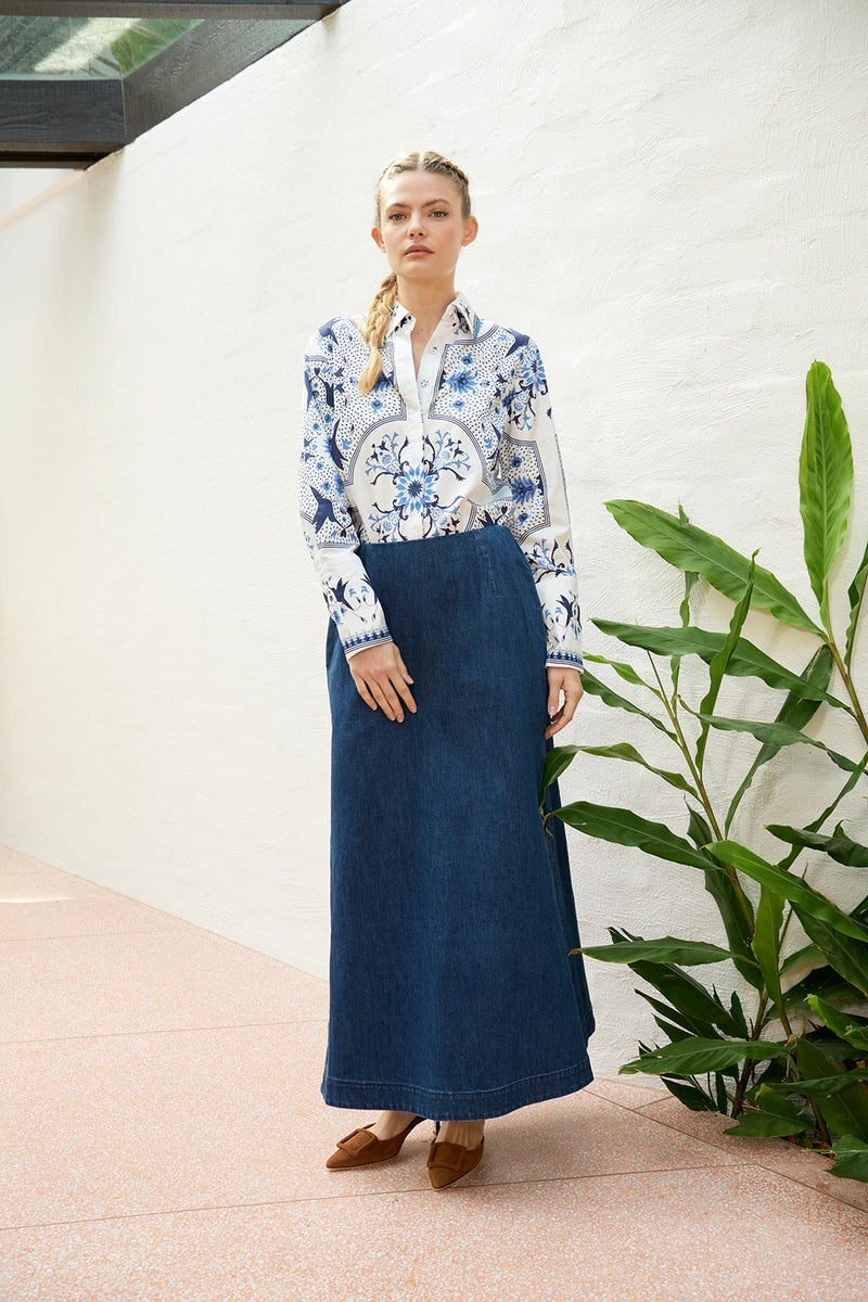 The Dreamer Label | River Bird Shirt | White