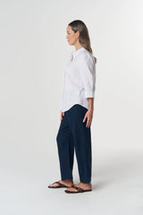Goondiwindi Cotton | Island 3/4 Sleeve Frill Shirt | White