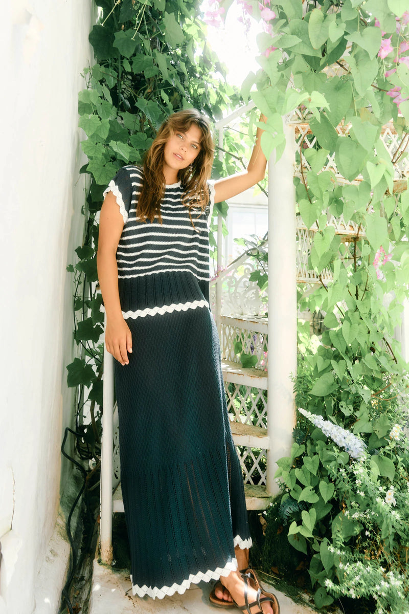 isle of mine | Ida Knit Top | Navy
