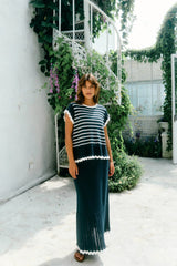 isle of mine | Ida Knit Skirt | Navy