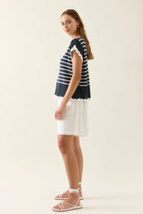 isle of mine | Ida Knit Top | Navy