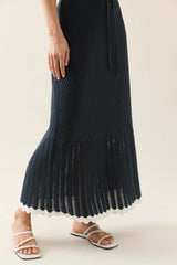 isle of mine | Ida Knit Skirt | Navy