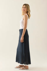 isle of mine | Ida Knit Skirt | Navy