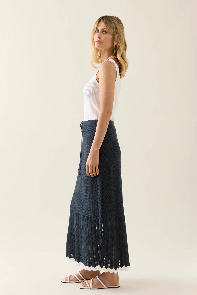 isle of mine | Ida Knit Skirt | Navy