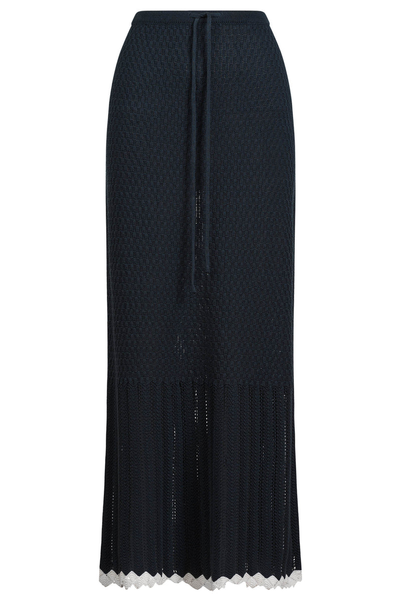 isle of mine | Ida Knit Skirt | Navy