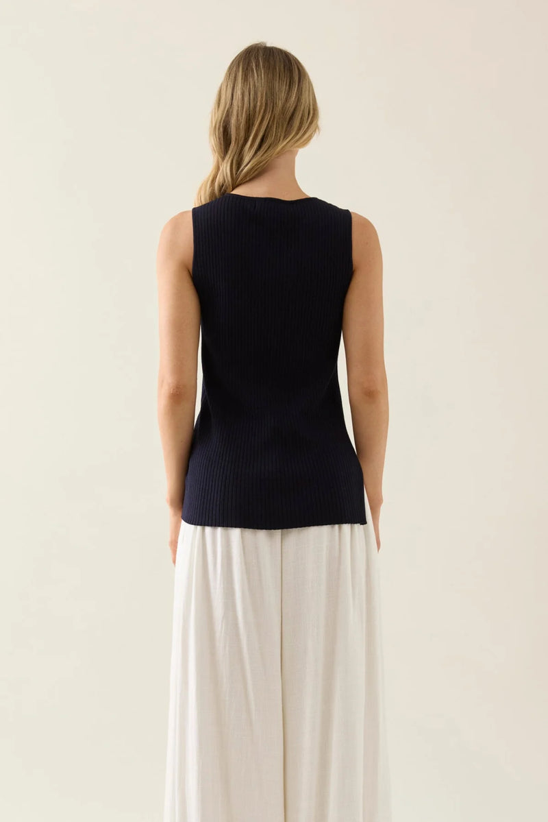 isle of mine | Adele Split Tank | Navy