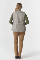 Goondiwindi | Heritage Quilted Vest | Travertine Micro Check