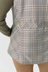 Goondiwindi | Heritage Quilted Vest | Travertine Micro Check