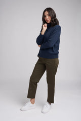 Goondiwindi Cotton | High Neck Jumper | Indigo
