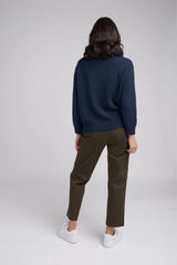 Goondiwindi Cotton | High Neck Jumper | Indigo