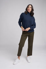 Goondiwindi Cotton | High Neck Jumper | Indigo