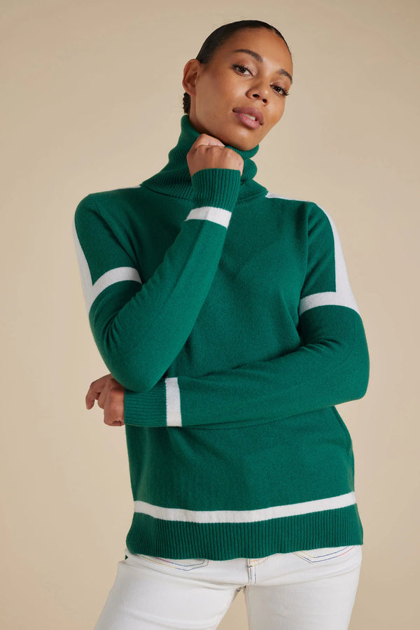 Alessandra |EMERSON SWEATER | FOREST GREEN