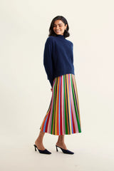 Alessandra | Fifi Cashmere Polo Sweater | Midnight Navy