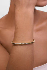 Liberte | Verity Hinged Bangle | Gold