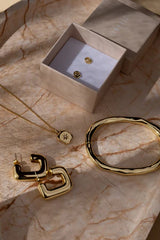 Liberte | Verity Hinged Bangle | Gold