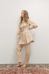 MAEVARII | Bowie Curved Pant | Beige