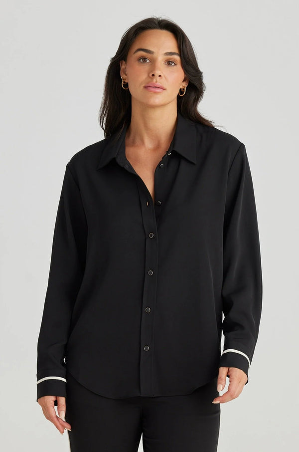 Brave + True | Hunter Cuff Shirt | Black