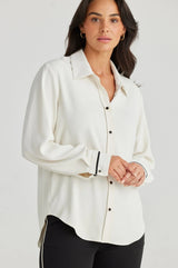 Brave + True | Hunter Cuff Shirt | Cream