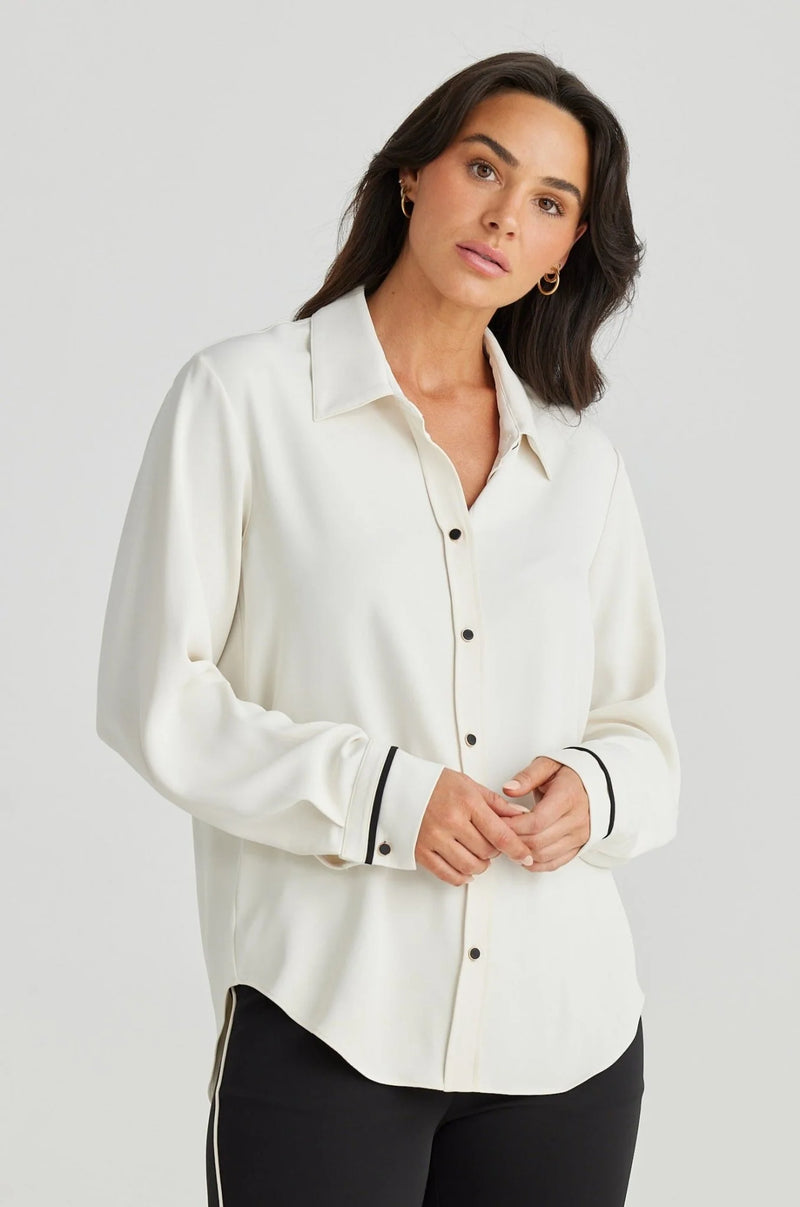 Brave + True | Hunter Cuff Shirt | Cream