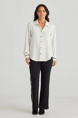 Brave + True | Hunter Cuff Shirt | Cream