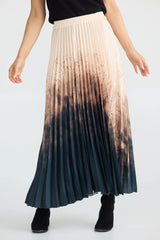 Brave & True | Alias Pleated Skirt | Calligraphy