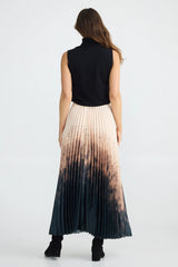 Brave & True | Alias Pleated Skirt | Calligraphy