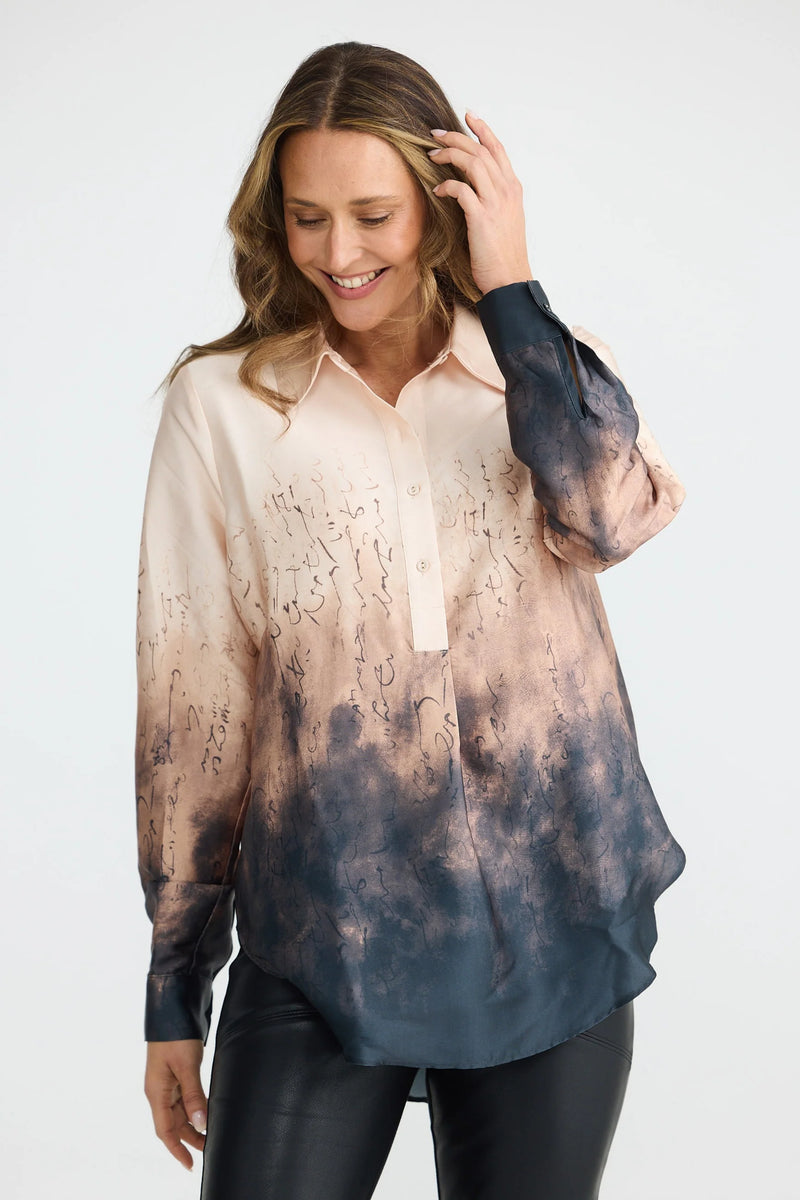 Brave & True | Astrid Shirt | Calligraphy