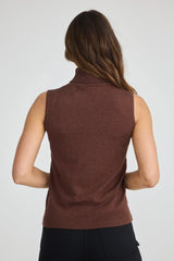 Brave & True | Skye Knit Top | Chocolate Marle