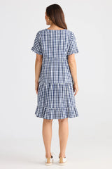 brave+true | Clementine Dress | Navy Gingham
