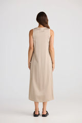 brave+true | Celine Dress | Stone Taupe