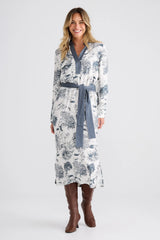 brave+true | Keera Dress | Slate Toile