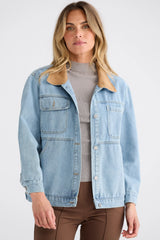 brave+true | Helen Denim Jacket | Vintage Mid Wash