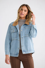 brave+true | Helen Denim Jacket | Vintage Mid Wash
