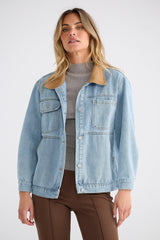 brave+true | Helen Denim Jacket | Vintage Mid Wash